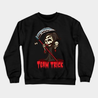 Team Trick Skull Design for a Skater Board Crewneck Sweatshirt